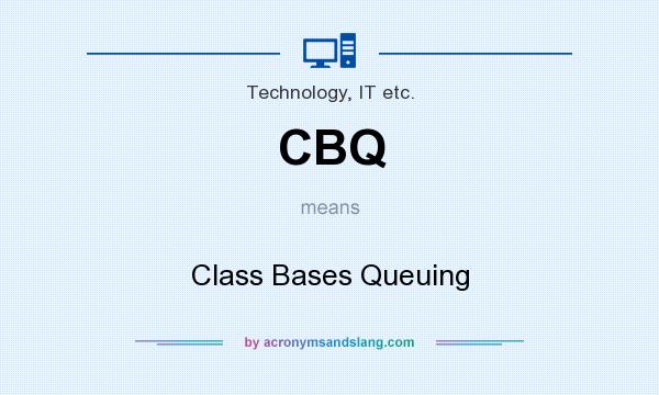 What does CBQ mean? It stands for Class Bases Queuing