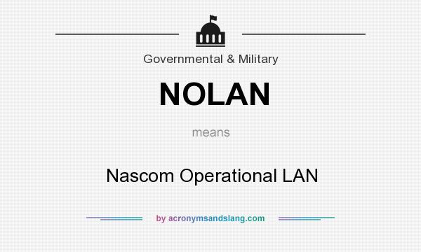 What does NOLAN mean? It stands for Nascom Operational LAN