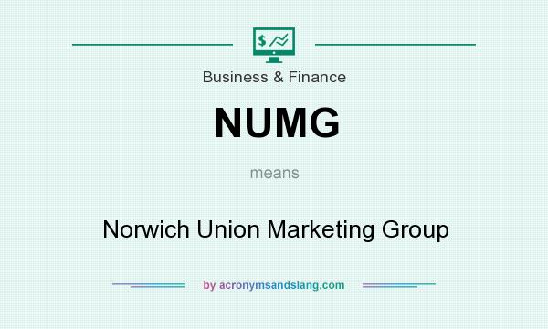 What does NUMG mean? It stands for Norwich Union Marketing Group