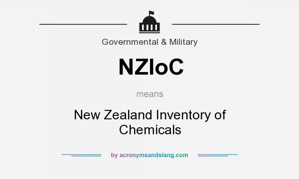 What does NZIoC mean? It stands for New Zealand Inventory of Chemicals