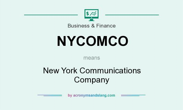 What does NYCOMCO mean? It stands for New York Communications Company