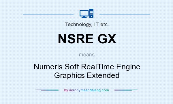 What does NSRE GX mean? It stands for Numeris Soft RealTime Engine Graphics Extended