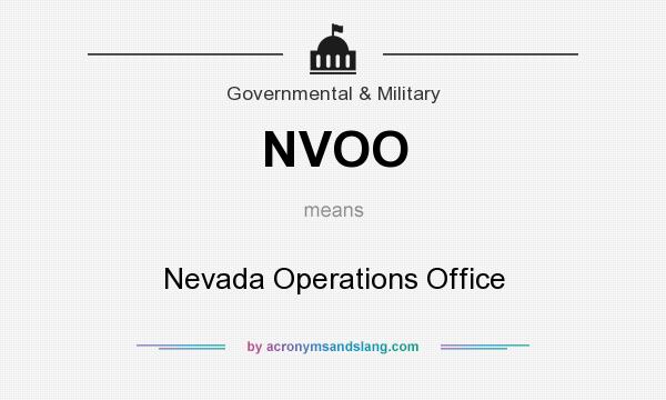 What does NVOO mean? It stands for Nevada Operations Office