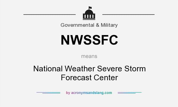 What does NWSSFC mean? It stands for National Weather Severe Storm Forecast Center