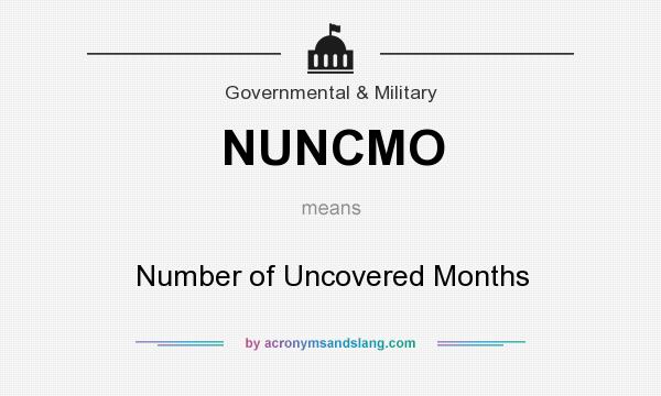What does NUNCMO mean? It stands for Number of Uncovered Months