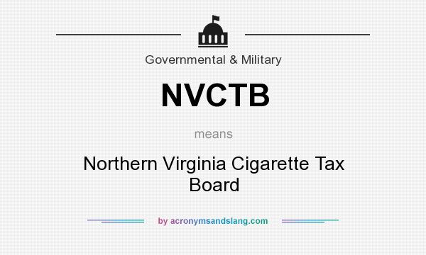 What does NVCTB mean? It stands for Northern Virginia Cigarette Tax Board