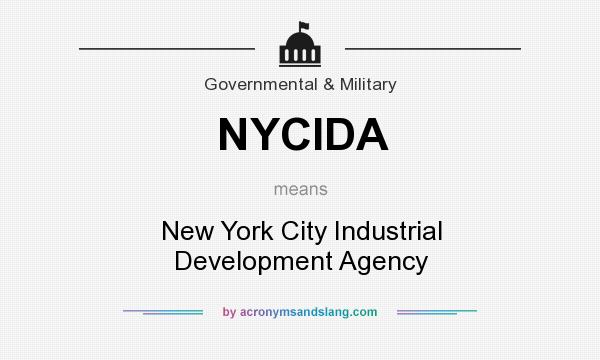 What does NYCIDA mean? It stands for New York City Industrial Development Agency