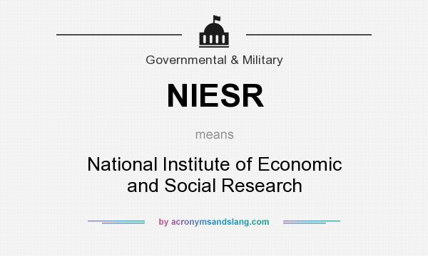 What does NIESR mean? It stands for National Institute of Economic and Social Research