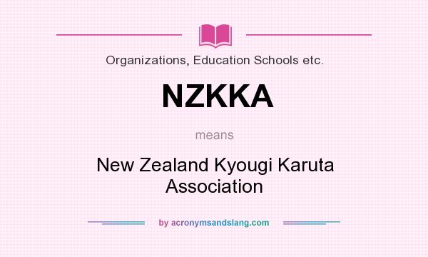 What does NZKKA mean? It stands for New Zealand Kyougi Karuta Association