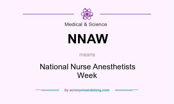 What does NNAW mean? It stands for National Nurse Anesthetists Week