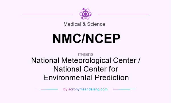 What does NMC/NCEP mean? It stands for National Meteorological Center / National Center for Environmental Prediction