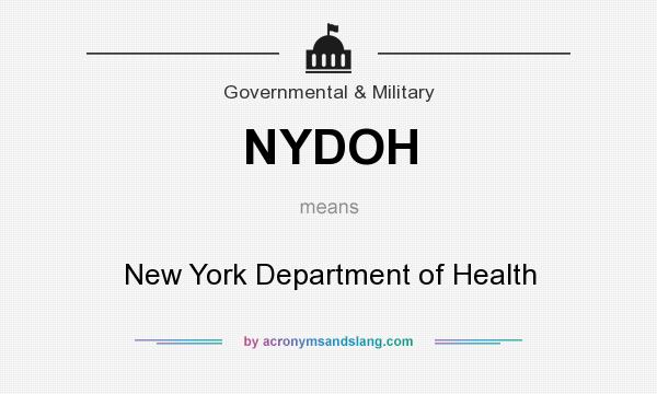 What does NYDOH mean? It stands for New York Department of Health