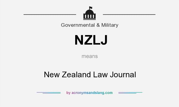 What does NZLJ mean? It stands for New Zealand Law Journal