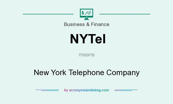 What does NYTel mean? It stands for New York Telephone Company