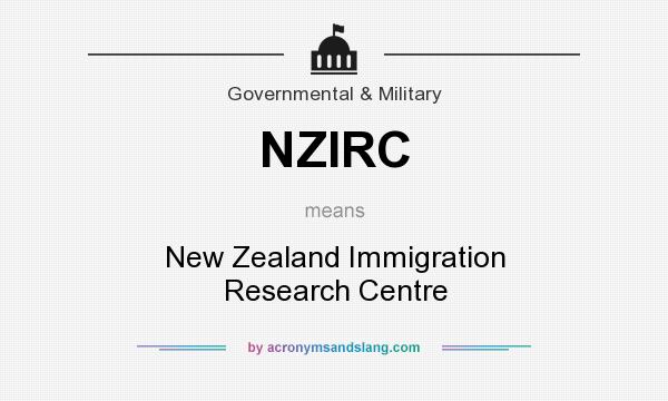 What does NZIRC mean? It stands for New Zealand Immigration Research Centre
