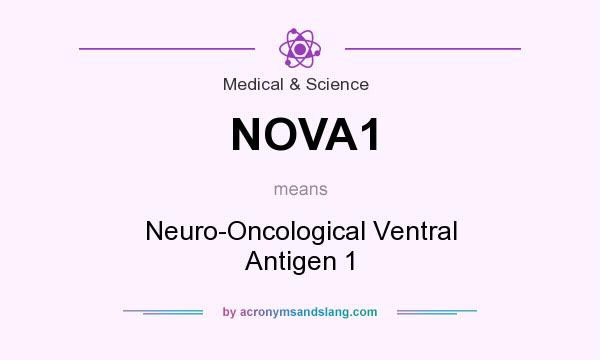 What does NOVA1 mean? It stands for Neuro-Oncological Ventral Antigen 1