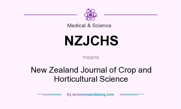 What does NZJCHS mean? It stands for New Zealand Journal of Crop and Horticultural Science