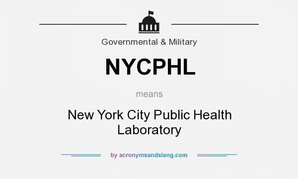 What does NYCPHL mean? It stands for New York City Public Health Laboratory