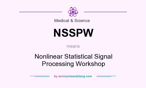 What does NSSPW mean? It stands for Nonlinear Statistical Signal Processing Workshop