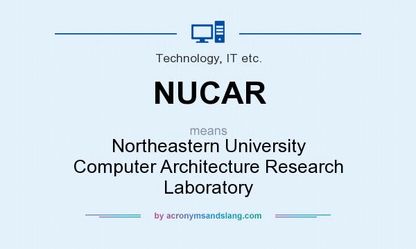 What does NUCAR mean? It stands for Northeastern University Computer Architecture Research Laboratory
