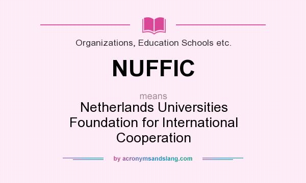 What does NUFFIC mean? It stands for Netherlands Universities Foundation for International Cooperation