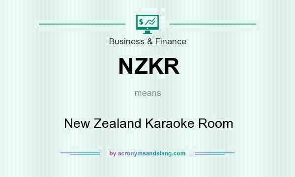 What does NZKR mean? It stands for New Zealand Karaoke Room