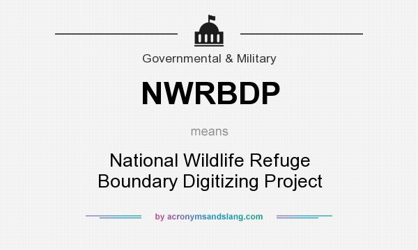 What does NWRBDP mean? It stands for National Wildlife Refuge Boundary Digitizing Project