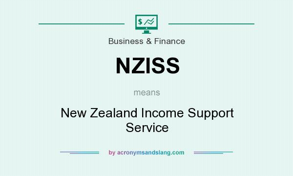 What does NZISS mean? It stands for New Zealand Income Support Service
