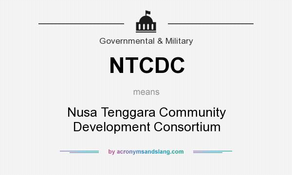 What does NTCDC mean? It stands for Nusa Tenggara Community Development Consortium