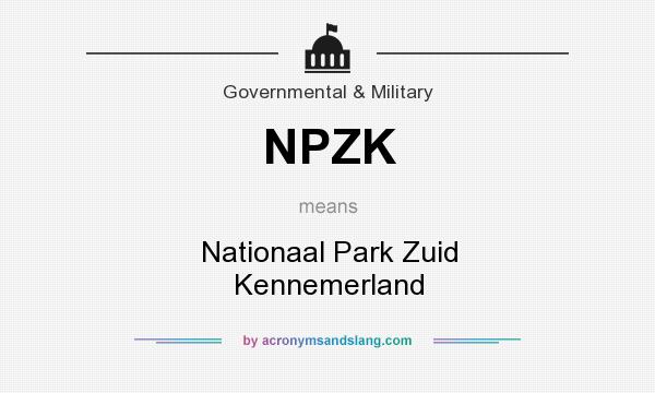 What does NPZK mean? It stands for Nationaal Park Zuid Kennemerland