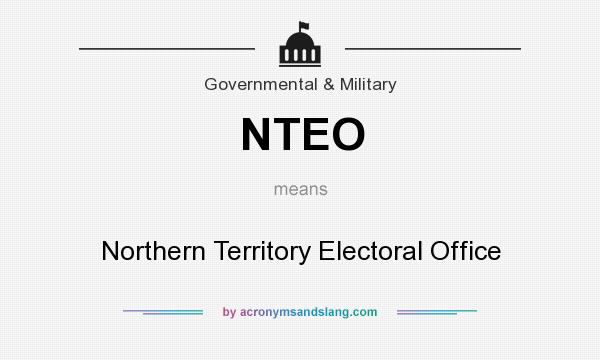 What does NTEO mean? It stands for Northern Territory Electoral Office