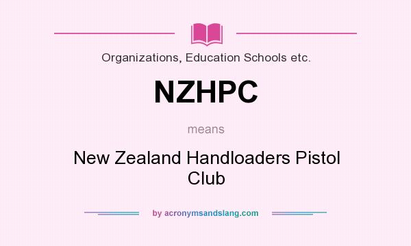 What does NZHPC mean? It stands for New Zealand Handloaders Pistol Club
