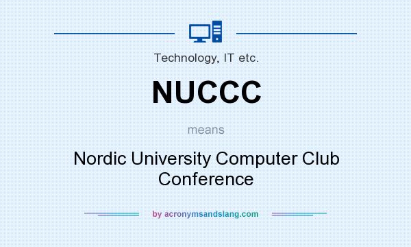 What does NUCCC mean? It stands for Nordic University Computer Club Conference