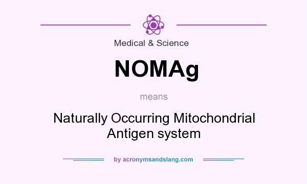 What does NOMAg mean? It stands for Naturally Occurring Mitochondrial Antigen system