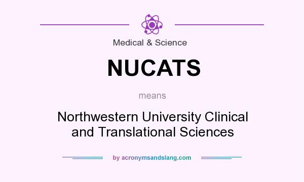 What does NUCATS mean? It stands for Northwestern University Clinical and Translational Sciences