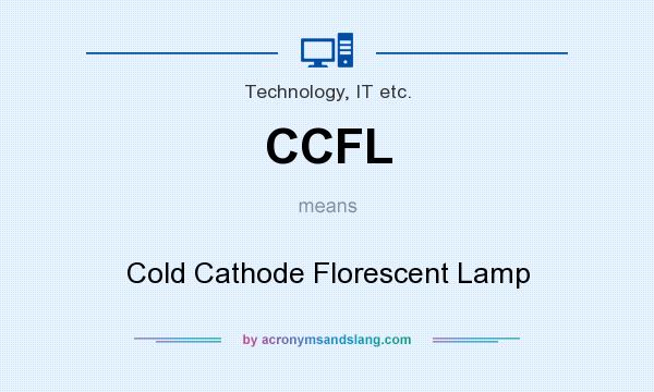 What does CCFL mean? It stands for Cold Cathode Florescent Lamp