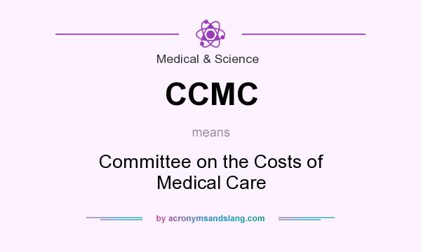 What does CCMC mean? It stands for Committee on the Costs of Medical Care
