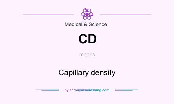 What does CD mean? It stands for Capillary density