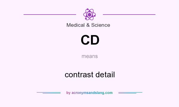 What does CD mean? It stands for contrast detail