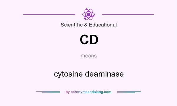 What does CD mean? It stands for cytosine deaminase