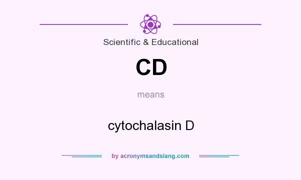 What does CD mean? It stands for cytochalasin D