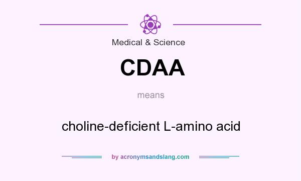What does CDAA mean? It stands for choline-deficient L-amino acid