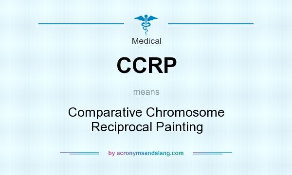 What does CCRP mean? It stands for Comparative Chromosome Reciprocal Painting