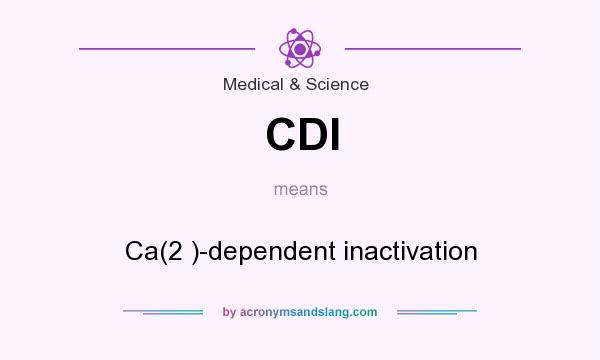 What does CDI mean? It stands for Ca(2 )-dependent inactivation
