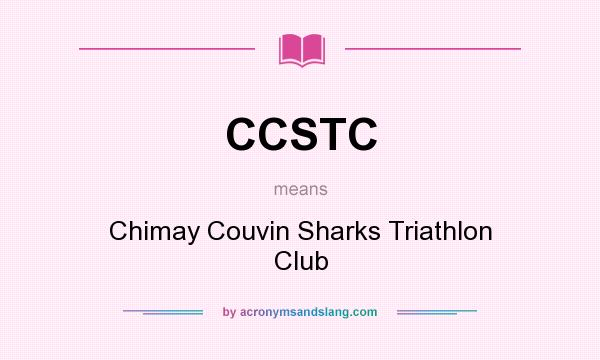 What does CCSTC mean? It stands for Chimay Couvin Sharks Triathlon Club