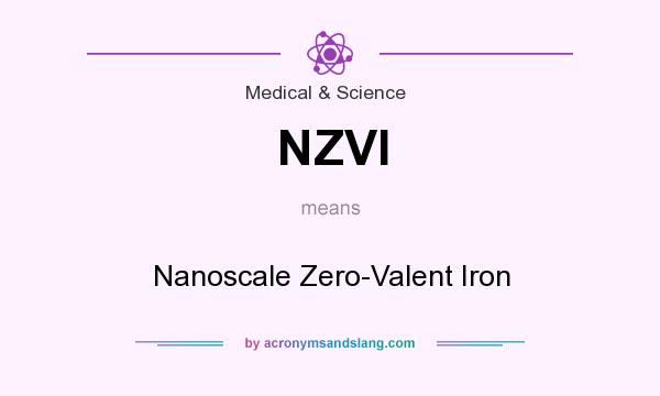 What does NZVI mean? It stands for Nanoscale Zero-Valent Iron