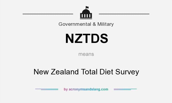 What does NZTDS mean? It stands for New Zealand Total Diet Survey