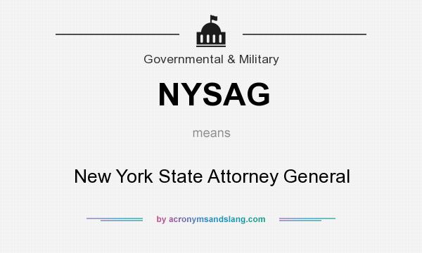 What does NYSAG mean? It stands for New York State Attorney General