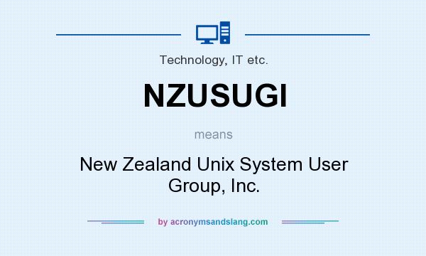 What does NZUSUGI mean? It stands for New Zealand Unix System User Group, Inc.