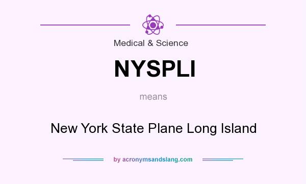 What does NYSPLI mean? It stands for New York State Plane Long Island
